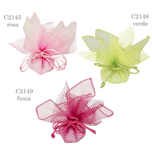 Sacchetto portaconfetti tulle - sacchetto,