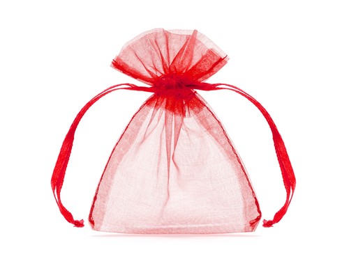 Sacchetti rosso tulle in - 20,