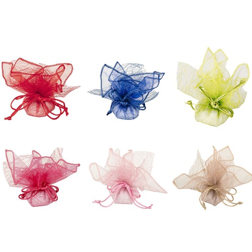 Tulle portaconfetti retina - tulle,