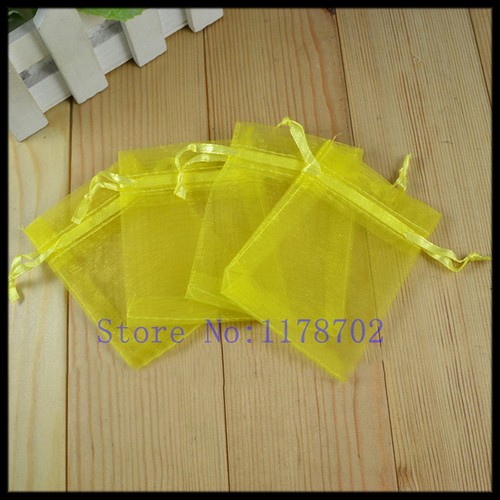 Sacchetti organza gialli - 10,